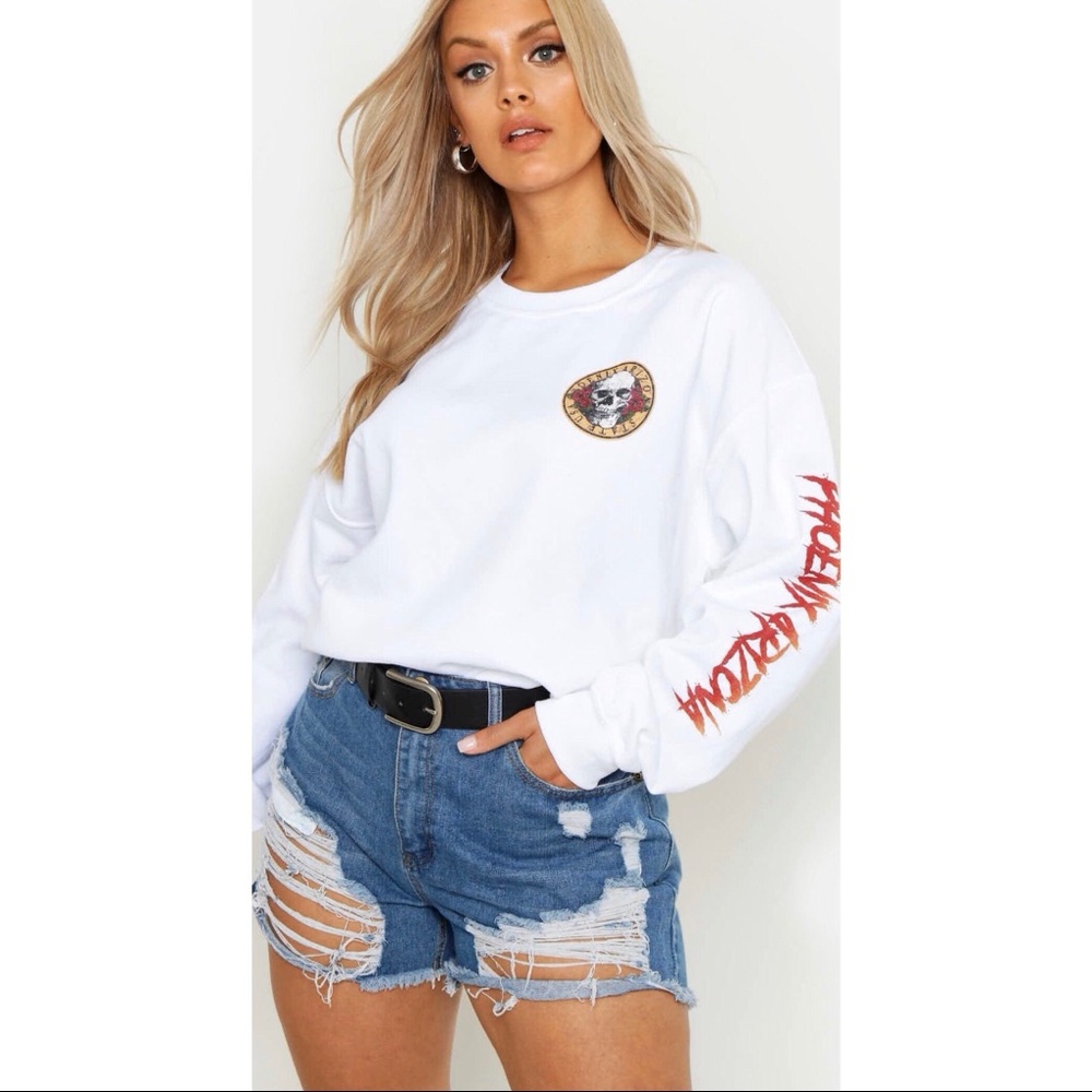 Plus Size High Waisted Denim Shorts